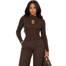 Load image into Gallery viewer, Long Sleeve Keyhole Top