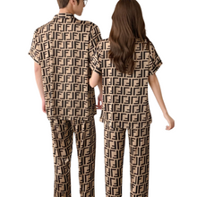 Load image into Gallery viewer, Luxury Letter Satin Pajamas-Modern Baby Las Vegas