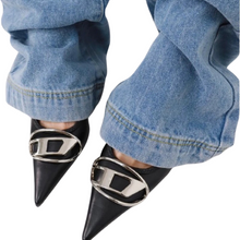 Load image into Gallery viewer, Black Retro Pointed Toe Slingback Shoes-Modern Baby Las Vegas