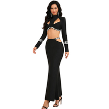 Load image into Gallery viewer, Hollow Out Crystal Dress Set