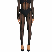 Load image into Gallery viewer, Striped Mesh Jumpsuit-Modern Baby Las Vegas