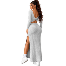 Load image into Gallery viewer, Grey Knit Dress