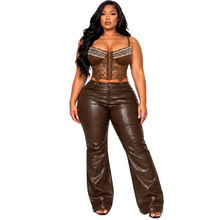 Load image into Gallery viewer, Lace Crystal Crop Top