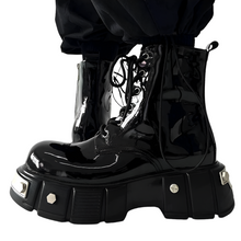 Load image into Gallery viewer, Metal Military Combat Boots-Modern Baby Las Vegas