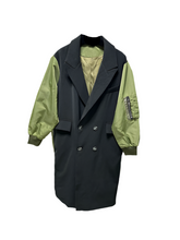 Load image into Gallery viewer, Patch Blazer Trench Coat-Modern Baby Las Vegas