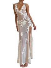Load image into Gallery viewer, 3D Floral Mesh Dress-Modern Baby Las Vegas
