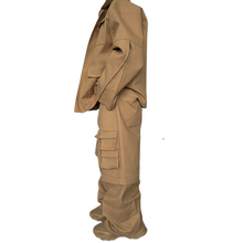 Load image into Gallery viewer, Multi-Pocket Detachable Wide-Leg Pants-Modern Baby Las Vegas