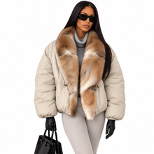 Load image into Gallery viewer, Faux Fur Collar Coat
