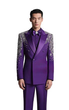 Load image into Gallery viewer, Hollow Out Back Crystal Suit