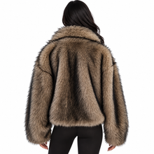 Load image into Gallery viewer, Short Faux Mink Fur Jacket