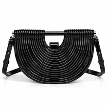 Load image into Gallery viewer, Luxury Handwoven Metallic Handbag
