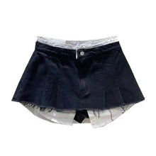 Load image into Gallery viewer, Pop Out Patch Denim Skirt