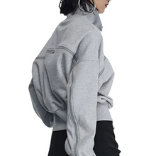 Load image into Gallery viewer, Patch Zipper Sweatshirt-Modern Baby Las Vegas