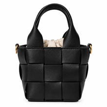 Load image into Gallery viewer, Weaved Leather Bucket Handbag