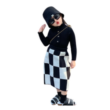 Load image into Gallery viewer, Knit Checker Skirt-Modern Baby Las Vegas