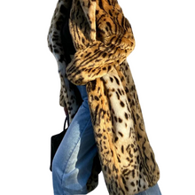 Load image into Gallery viewer, Leopard Faux Fur Coat-Modern Baby Las Vegas