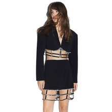 Load image into Gallery viewer, Hollow Out Crystal Web Skirt Set-Modern Baby Las Vegas