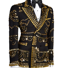 Load image into Gallery viewer, Full Gold Rhinestone Suit-Modern Baby Las Vegas
