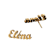 Load image into Gallery viewer, Custom Name Earrings-Modern Baby Las Vegas