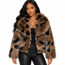 Load image into Gallery viewer, Polka Fur Coat