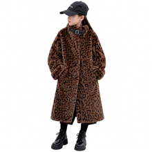 Load image into Gallery viewer, Brown Leopard-Print Coat