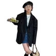 Load image into Gallery viewer, Leather Blazer Jacket-Modern Baby Las Vegas