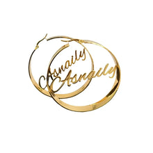 Load image into Gallery viewer, Thick Hoop Custom Earrings-Modern Baby Las Vegas