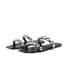 Load image into Gallery viewer, Large Diamond Flat Sandals-Modern Baby Las Vegas