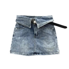 Load image into Gallery viewer, Folded Denim Skirt
