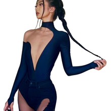 Load image into Gallery viewer, Patch Mesh Long Sleeve Jumpsuit-Modern Baby Las Vegas