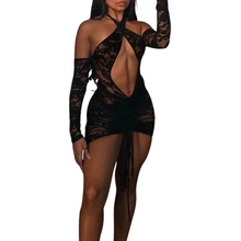 Load image into Gallery viewer, Backless Hollow-Out Lace Dress-Modern Baby Las Vegas