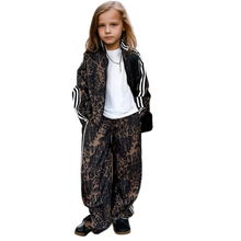 Load image into Gallery viewer, Striped Leopard Tracksuit-Modern Baby Las Vegas
