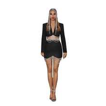 Load image into Gallery viewer, Drip Blazer Dress Set
