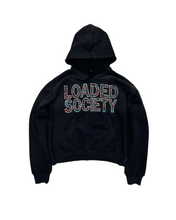 Load image into Gallery viewer, Colored Crystal Letter Hoodie-Modern Baby Las Vegas