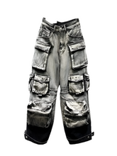 Load image into Gallery viewer, Ash Gradient Multi-Pocket Denim Jeans-Modern Baby Las Vegas