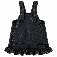 Load image into Gallery viewer, Ribbon Denim Overall Dress