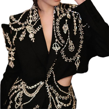 Load image into Gallery viewer, Crystal Beaded Hollow Out Blazer-Modern Baby Las Vegas