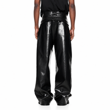 Load image into Gallery viewer, Baggy Leather Pants