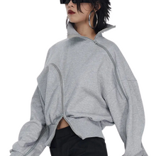 Load image into Gallery viewer, Patch Zipper Sweatshirt-Modern Baby Las Vegas