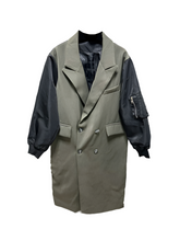 Load image into Gallery viewer, Patch Blazer Trench Coat-Modern Baby Las Vegas