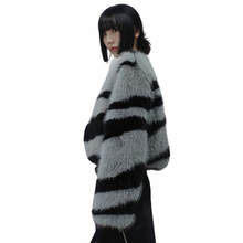 Load image into Gallery viewer, Striped Fur Coat-Modern Baby Las Vegas