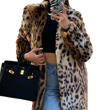 Load image into Gallery viewer, Leopard Faux Fur Coat-Modern Baby Las Vegas