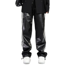 Load image into Gallery viewer, Baggy Striped Leather Pants-Modern Baby Las Vegas