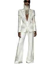 Load image into Gallery viewer, Luxury White Pearl Tassel Crystal Suit