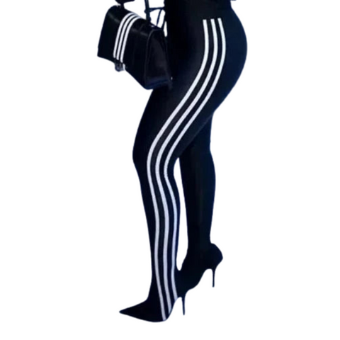 Striped Shoe Leggings-Modern Baby Las Vegas