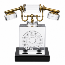 Load image into Gallery viewer, Vintage Crystal Phone Sculpture