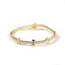 Load image into Gallery viewer, Custom Name Diamond Letter Tennis Bracelet-Modern Baby Las Vegas