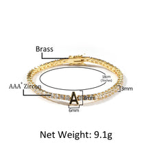 Load image into Gallery viewer, Custom Name Diamond Letter Tennis Bracelet-Modern Baby Las Vegas