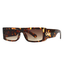 Load image into Gallery viewer, Vintage Rectangle Gold Buckle Sunglasses-Modern Baby Las Vegas