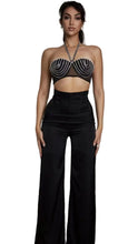 Load image into Gallery viewer, Halter Bralette Crystal Pant Set